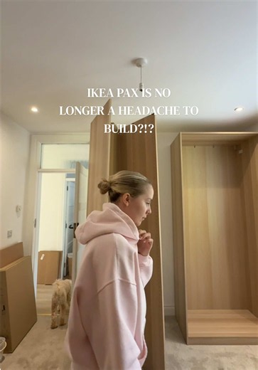 if no one told you ikea has changed their pax design recently… well then ur welcome for this 🤷🏼 #ikea #pax #ikeapax #ikeapaxwardrobe #hack
