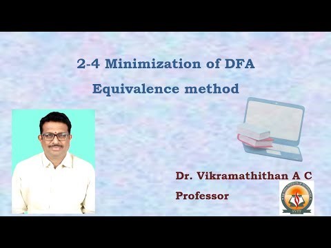 2-4 Minimization of DFA Equivalence method