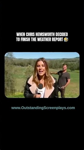 Imagine Reporting The Weather... Then This Happens 😂