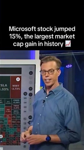 Microsoft stock just had its best day since 2008