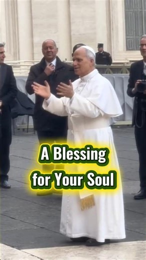 A Moment of Peace: Pope Leo XIV Blesses the World 🕊️ #shorts