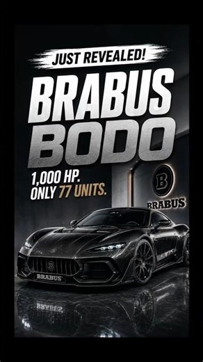 BRABUS Just Revealed Their Wildest Car Yet 🔥| BRABUS BODO