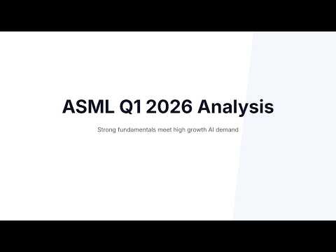 ASML Stock Analysis After Q1 2026 Earnings | Strong Quarter, But Is It Too Expensive?