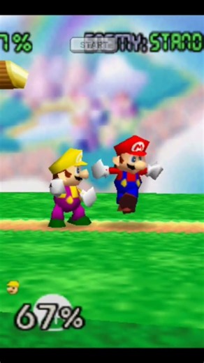 Mario and Another Mario, combo one, Super Smash Bros 64