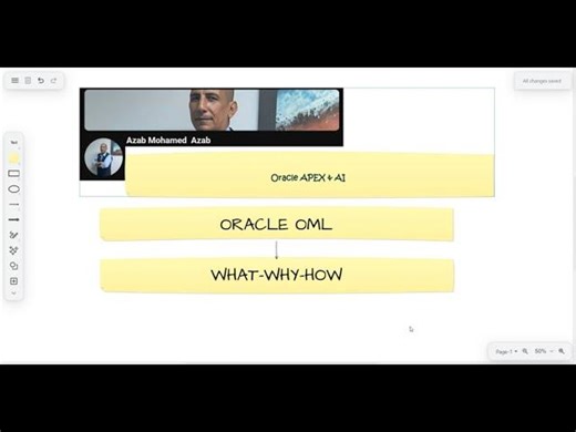 ORACLE APEX AI 00044 Oracle APEX AI APP. USING OML | Azab Mohamed Azab