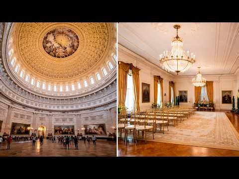 United States Capitol | The White House | Walking Through US History: Capitol & White House Tour 🏛️🏡