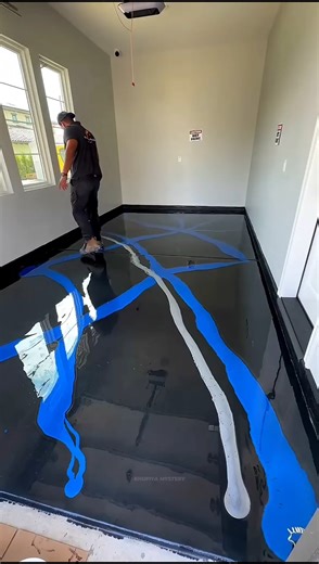 Epoxy Flooring Transformation 😍✨
