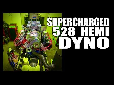 528 Blown HEMI Screams on the Dyno - Part 1