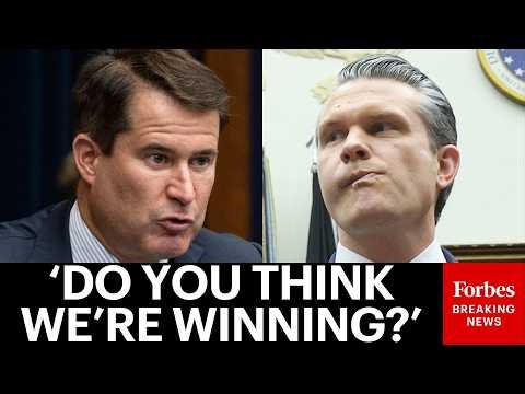 'Does That Sound Like Winning?': Seth Moulton Ruthlessly Grills Hegseth Over The War In Iran