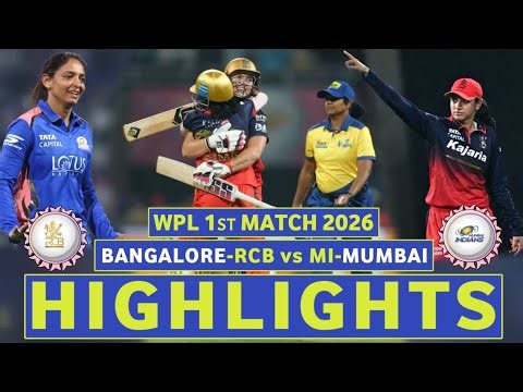 MI vs RCB WPL 2026 Highlights | Mumbai Indians vs Delhi Capitals WPL Highlights 2025 || Hindi 🇮🇳