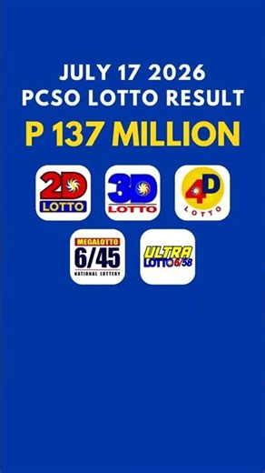 9PM Lotto Result Today July 17 2026