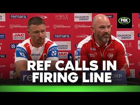 "WE DESERVE BETTER" 😡 Seething Cook unloads on officiating in stunning Dragons claim | Fox LEague