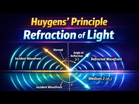 Law of Refraction Explained Using Huygens’ Principle | Physics Class 11