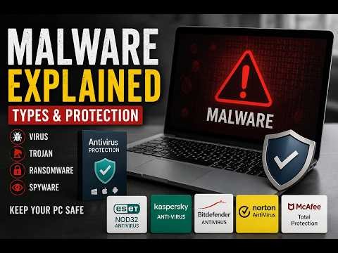 Computer Malware Explained: Types of Malware | Viruses, Trojans, Ransomware and More