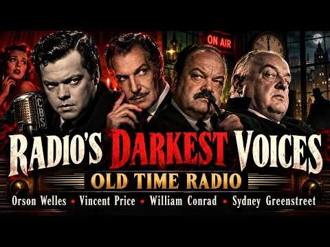 12 Hours of Radio's Darkest Voices | Orson Welles, Vincent Price, William Conrad & Sydney Greenstree
