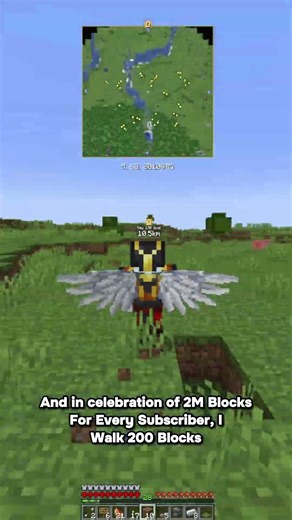 Day 140 of walking 2000 blocks everyday until I reach the world border #minecraft #gaming #challenge