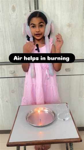 Archita | phonics and grammar coach on Instagram: "🔥 Why does fire grow faster when we blow air on it? 🌬️ Because air (oxygen) helps burning happen! This simple experiment shows how air supports combustion — without oxygen, fire cannot burn. Science is fun when you see it in action! 🔬✨ Save & try this easy experiment at home (with adult supervision!) #ScienceProject #AirSupportsBurning #CombustionExperiment"