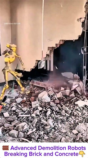 🧱 Advanced Demolition Robots Breaking Brick and Concrete👇
