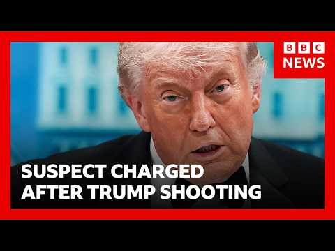 Shooting suspect charged after attempted Trump assassination | BBC News