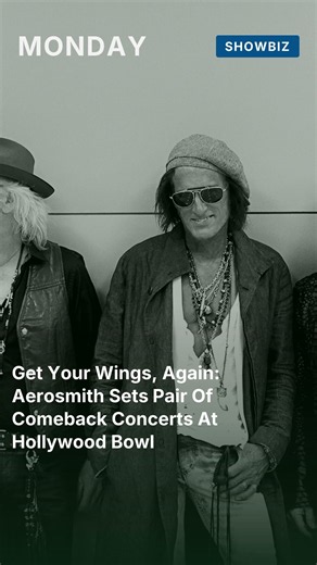 Get Your Wings, Again: Aerosmith Sets Pair Of Comeback Concerts At Hollywood Bowl #shorts