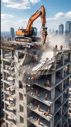 Massive Building Collapse During Demolition 😱💥 | Biggest Demolition Fail Ever #Shorts