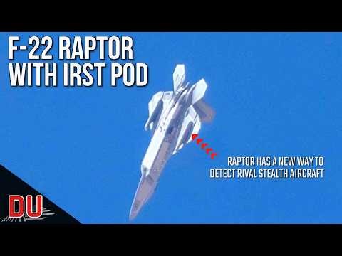 F-22 Raptor now flying with IRST Pod !