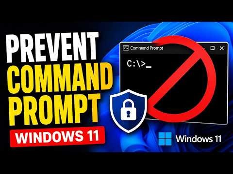 How to Prevent Access to Command Prompt on Windows 11