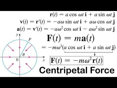Example 4: Newton's Second Law of Motion and Centripetal Force