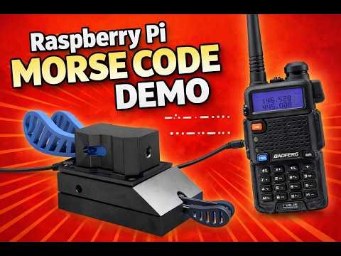 Raspberry Pi Morse Code Practice Station + Baofeng UV-5R CW