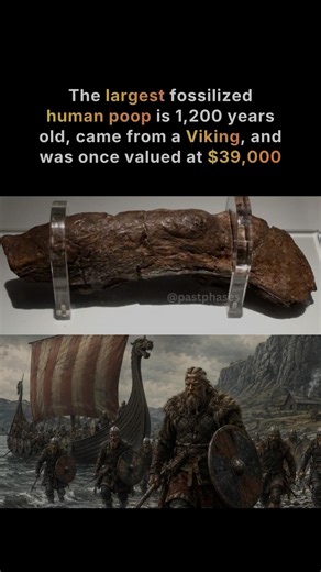 A 1,200-year-old Viking poop is now a piece of history 🤯 #history #vikings #historyfacts #explore