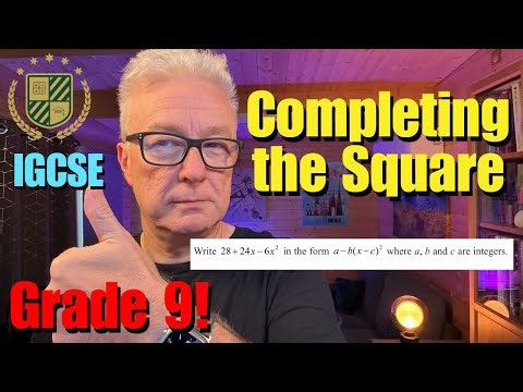 Completing the Square (Q25 IGCSE Paper 2 June 2025)