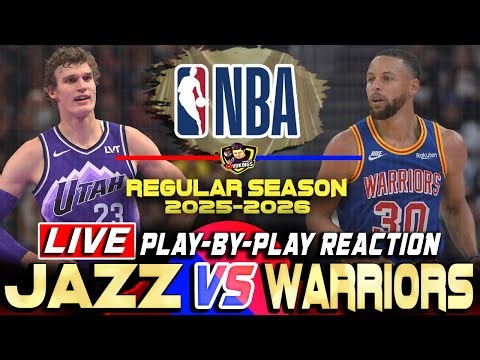 WARRIORS VS JAZZ | NBA Regular Season 2025-26 |Nba Live Score & Commentary