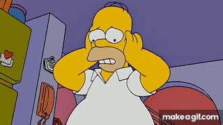 Homer Crying Over Spilled Milk - The Simpsons on Make a GIF