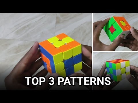 Top 3 Best Rubik's Cube Patterns (Easy 3x3 Tutorial #RubiksCube #Cubing 