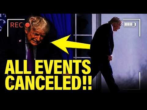 Trump SUDDENLY CANCELS All HIS EVENTS for 3 DAYS!!!