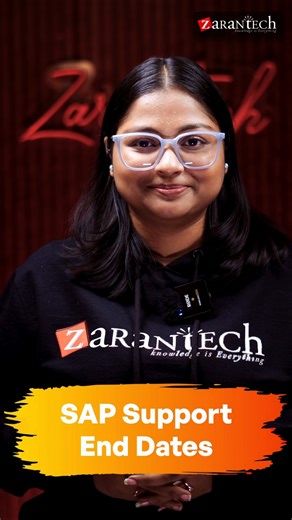 SAP Support End Dates | ZaranTech #shorts