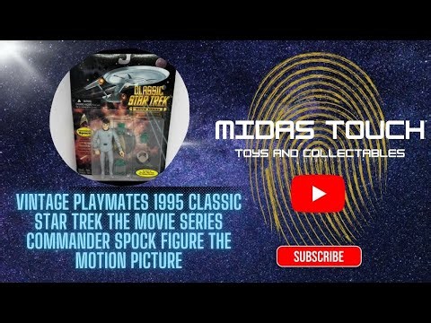 Vintage Playmates 1995 Classic Star Trek The Movie Series Commander Spock Figure The Motion Picture