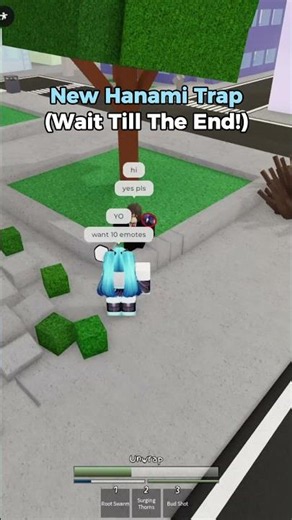 New Hanami Trap #jjs #jujutsushenanigans #jujutsukaisen #jjk #jjkgame #roblox #hanami #tech #shorts