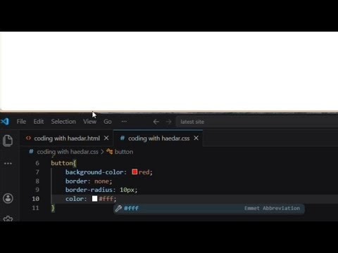 How to create and style button using html &css