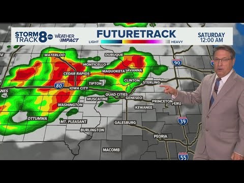 Cluster of showers and storms late tonight for parts of the area