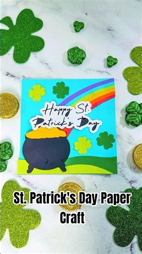 Watch Me Create a Lucky St. Patrick's Day Card #crafts #diy #tutorial