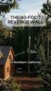 The 40-Foot Revenge Wall Made of Trees 😳