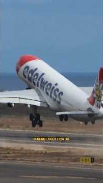 Edelweiss Airbus A340 Takeoff ✈️ | Tenerife South Airport (TFS)
