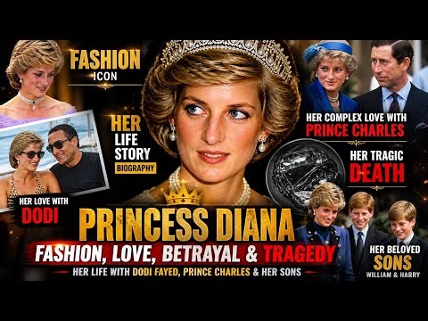 Princess Diana Fashion Love Betrayal & Tragedy Her Life with Dodi Fayed, King Charles & Her Sons