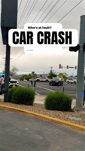Car crash on sunset blvd! #crash #hitandrun #utah