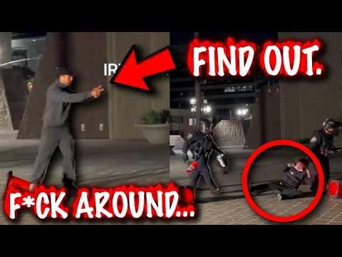 Anti-ICE Karens FAFO after ATTACKING Federal Officers in Commiefornia! 😂