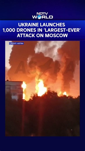 Ukraine Drone Attack | Massive Ukrainian Drone Barrage On Moscow Amid Elections In Russia
