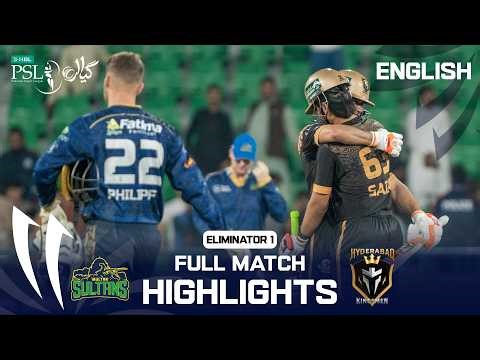 Full Match Highlights | Multan vs Hyderabad | English | Eliminator 1 | Match 42 | PSL 11 | MZB1K