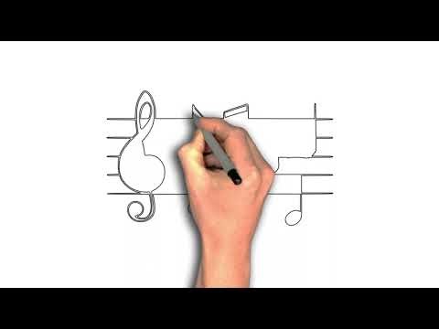 How to draw Music Notes Staff