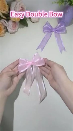 Easy & Stunning Gift Bow 🎀 | Handmade Double Bow Tutorial #giftideas #wrapping # holiday #ribbonbow